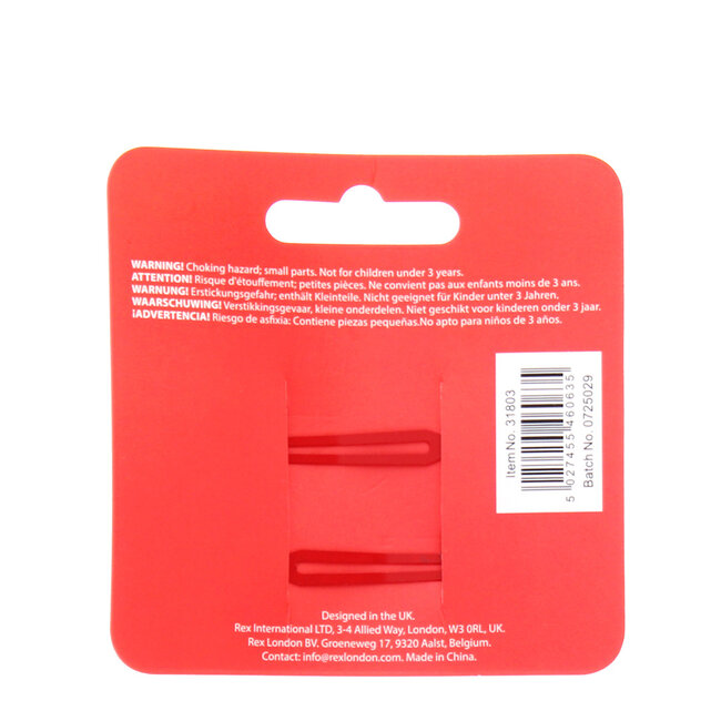 Hair Clips Glitter Cherry