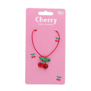 Rex London Necklace Glitter Cherry