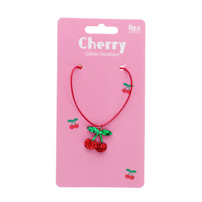 Rex London Necklace Glitter Cherry