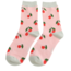 Socks Bamboo Cherries pale pink