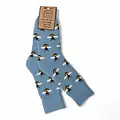 Jess & Lou Socken Ribbed Busy Bee cornflower
