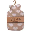 Jess & Lou Wärmflasche Mini Hearts taupe/white