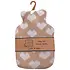 Jess & Lou Wärmflasche Mini Hearts taupe/white