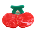 Red Cuckoo Hair Claw Clip Cherries