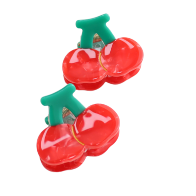 Red Cuckoo Haarklammer Cherries Set of 2