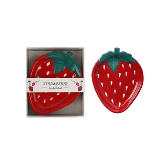 CGB Giftware Schmucktellerchen Strawberry Field