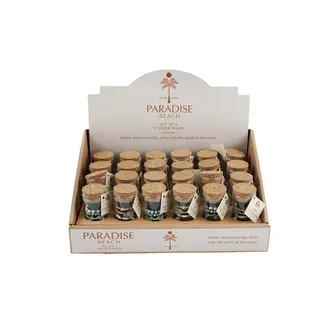 CGB Giftware Ringe In a Bottle Paradise Beach Set of 3