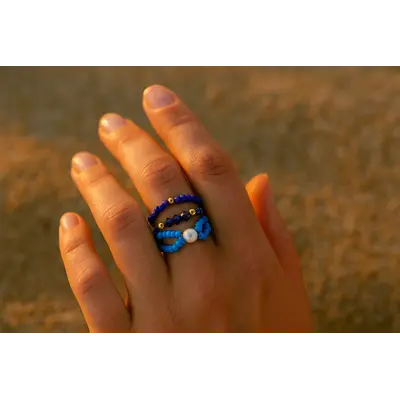 CGB Giftware Rings In a Bottle Paradise Beach Set of 3