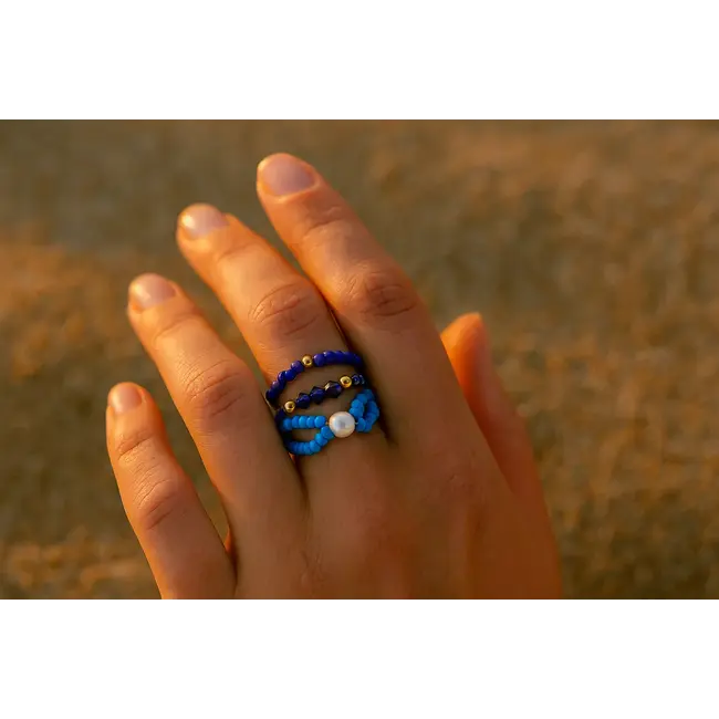 Rings In a Bottle Paradise Beach Set of 3