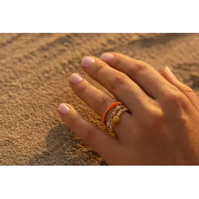 CGB Giftware Rings In a Bottle Paradise Beach Set of 3