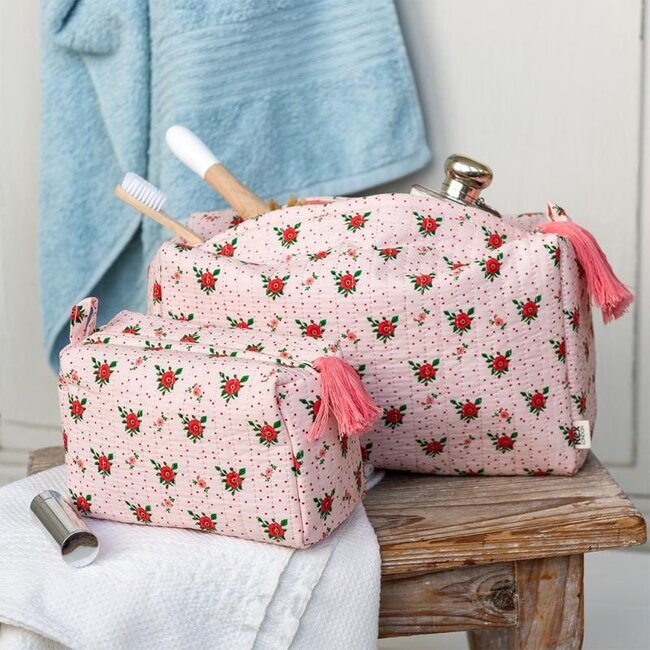Washbag Quilted French Rose