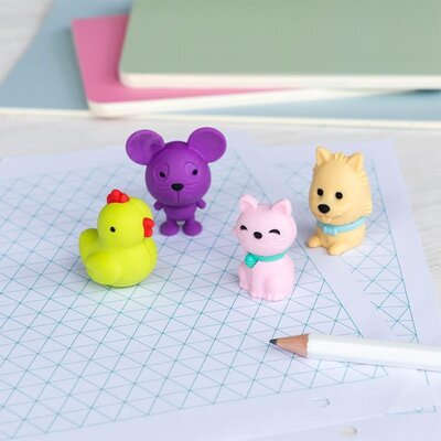 Rex London Erasers Animals Set of 4