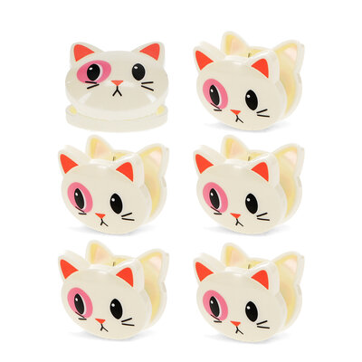 Rex London Bag Clips Cat Set of 6
