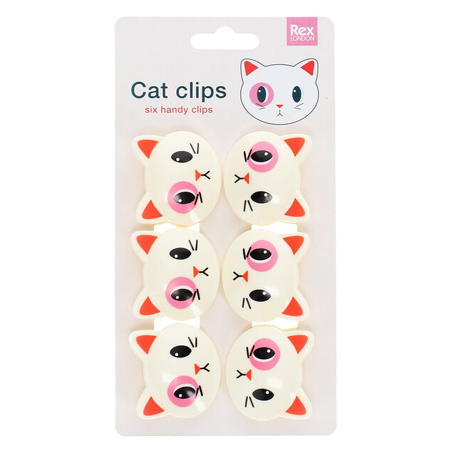 Beutel-Clips Cat Set of 6