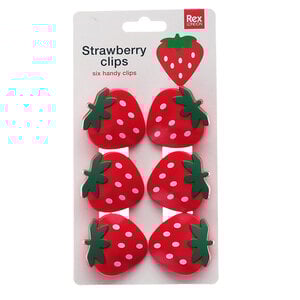 Rex London Beutel-Clips Strawberry Set of 6