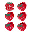 Beutel-Clips Strawberry Set of 6