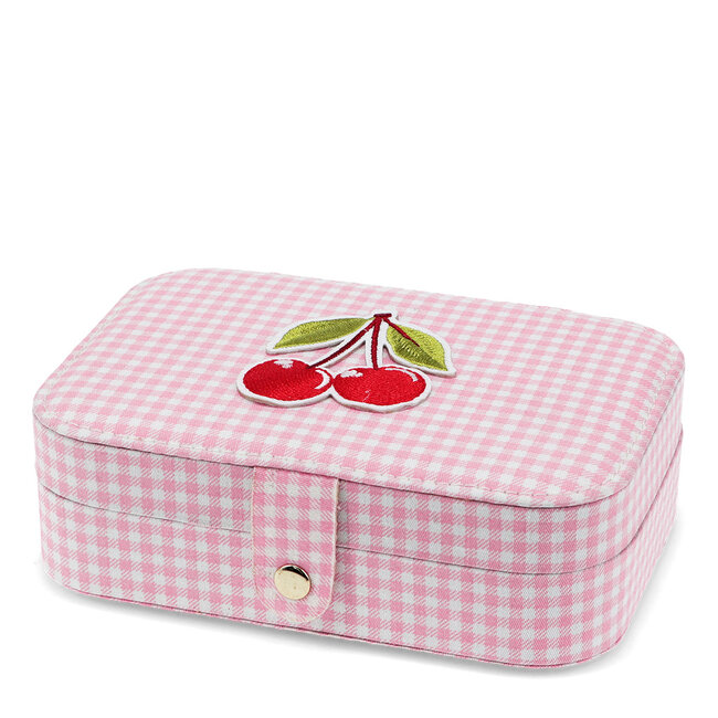 Jewellery box Gingham Cherry