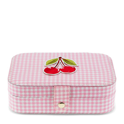 Rex London Jewellery box Gingham Cherry