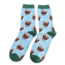 Miss Sparrow Socks Bamboo Otters sky