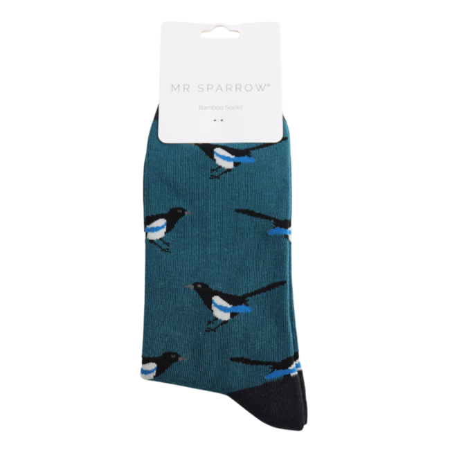Männer-Socken Bamboo Magpies teal