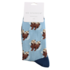 Miss Sparrow Männer-Socken Bamboo Otters dusky blue
