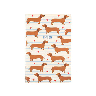 Sass & Belle Notizbuch A5 Sausage Dog