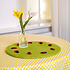 Sjaal met Verhaal Felt Coaster 35 cm met Lieveheersbeestjes groen