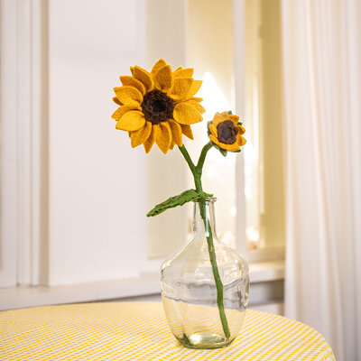 Sjaal met Verhaal Filzblume Zonnebloem