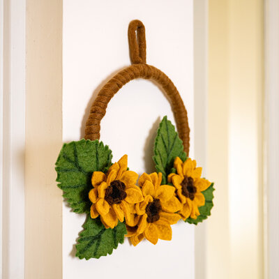 Sjaal met Verhaal Wreath Zonnebloem XL