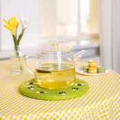 Sjaal met Verhaal Filz-Untersetzer 25 cm Bijtjes lichtgroen