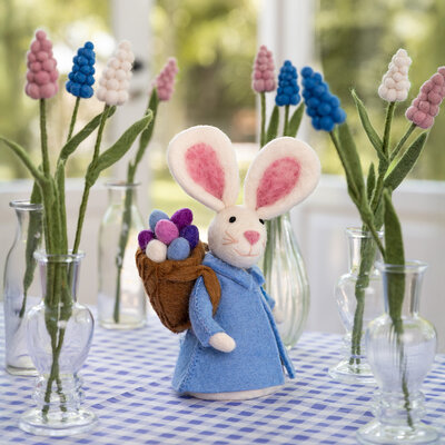 Sjaal met Verhaal Filz Dekoration Haas met Mand assorti