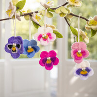 Sjaal met Verhaal Felt Hanger Viooltje assorti