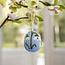 Felt Hanger Ei met Bloemetjes lichtblauw assorti