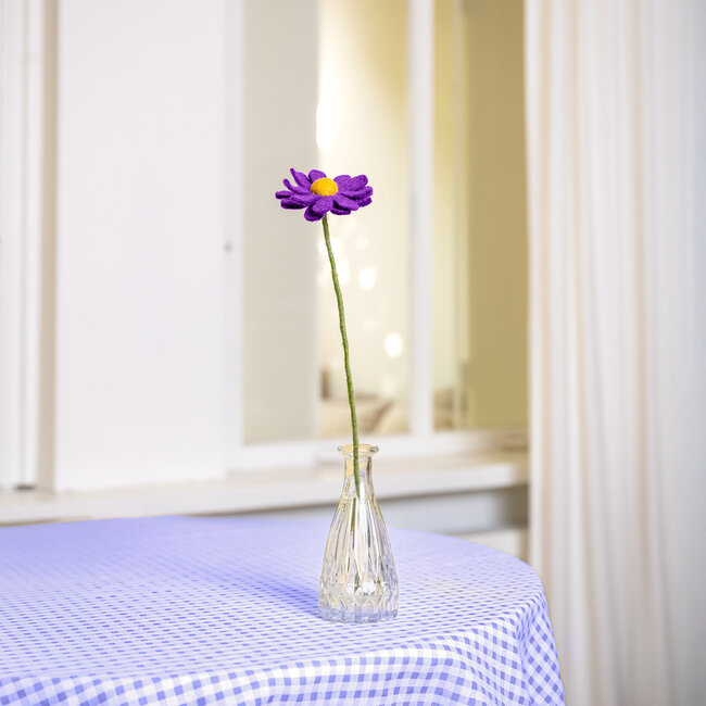 Felt Flower Margrietje violettinten assorti