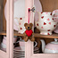 Sjaal met Verhaal Felt Hanger Beer met Hart rood