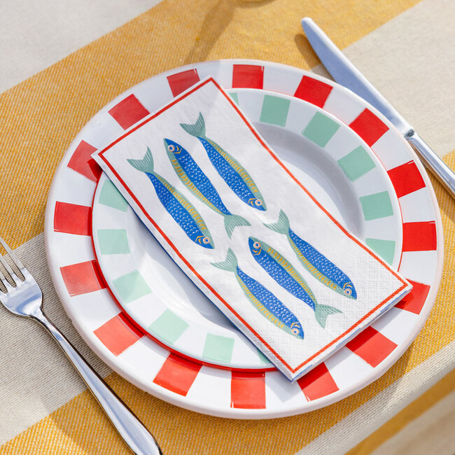 Papierservietten Long Fish 16-Pack
