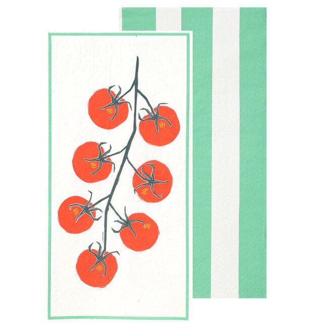 Paper Napkins Long Tomato 16-Pack