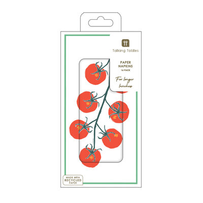 Talking Tables Papierservietten Long Tomato 16-Pack