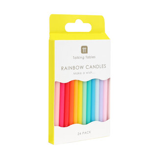 Talking Tables Birthday Candles Birthday Rainbow 24