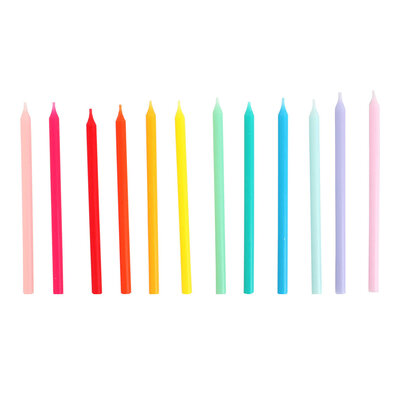Talking Tables Birthday Candles Birthday Rainbow 24