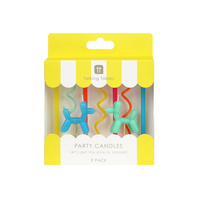 Talking Tables Birthday Candles Birthday Balloon Dog