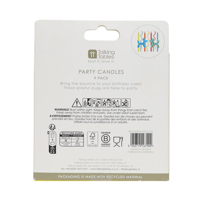 Talking Tables Birthday Candles Birthday Balloon Dog