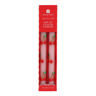 Talking Tables Dinner Candles 3D Cherry