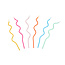 Geburtstagskerzen Rainbow Twisted large