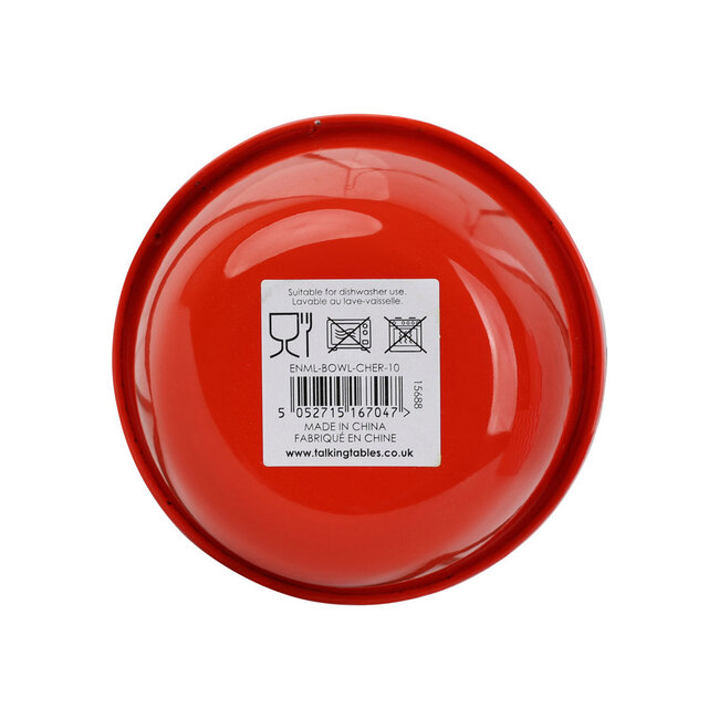 Emaille Schüssel Cherry red 10cm