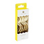 Birthday Candles Gold & White Twisted large