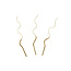 Geburtstagskerzen Gold & White Twisted large