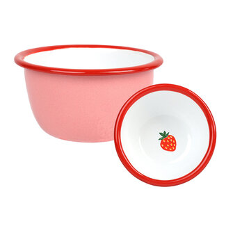 Talking Tables Enamel Bowl Strawberry 10cm