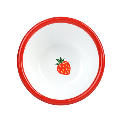 Talking Tables Enamel Bowl Strawberry 10cm