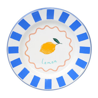 Talking Tables Enamel Plate Lemon 25 cm